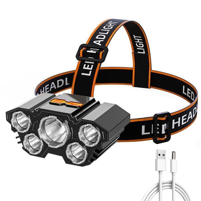 Kafa Lambası 5 Led Şarj Edilebilir
