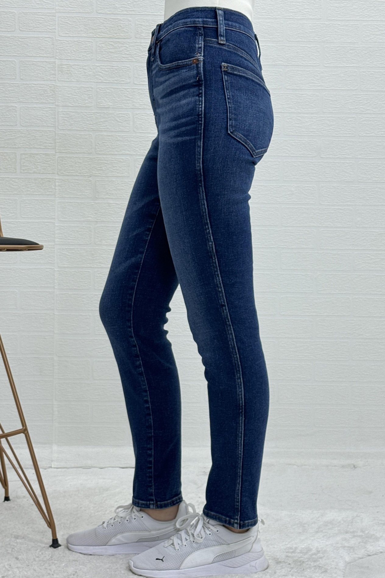 YÜKSEK BEL FUL LİKRALI DAR PAÇA MOM JEANS KADIN KOT PANTOLON