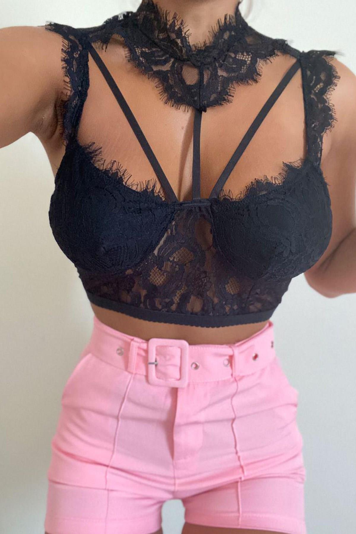Choker Crop Bustiyer