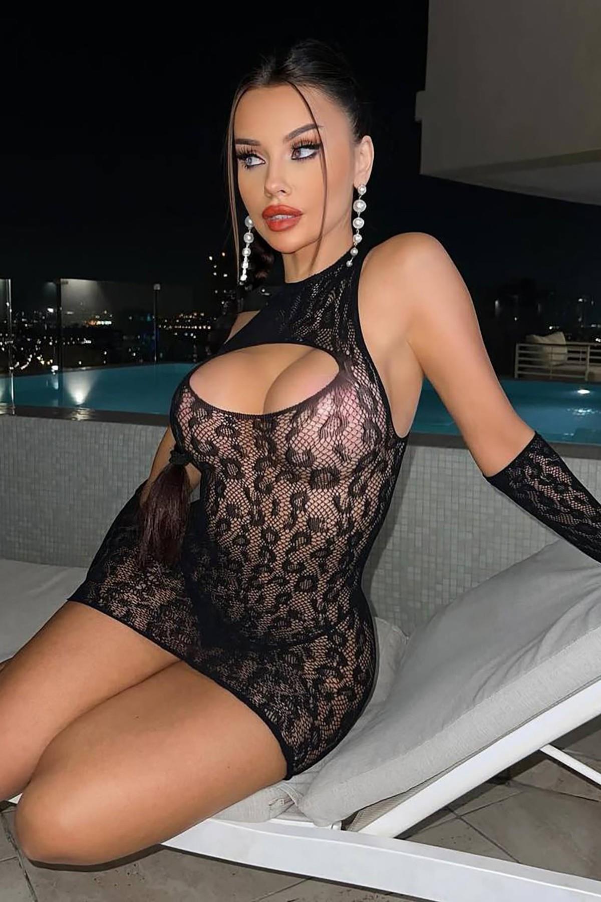 Nadia Eldivenli Çorap Elbise