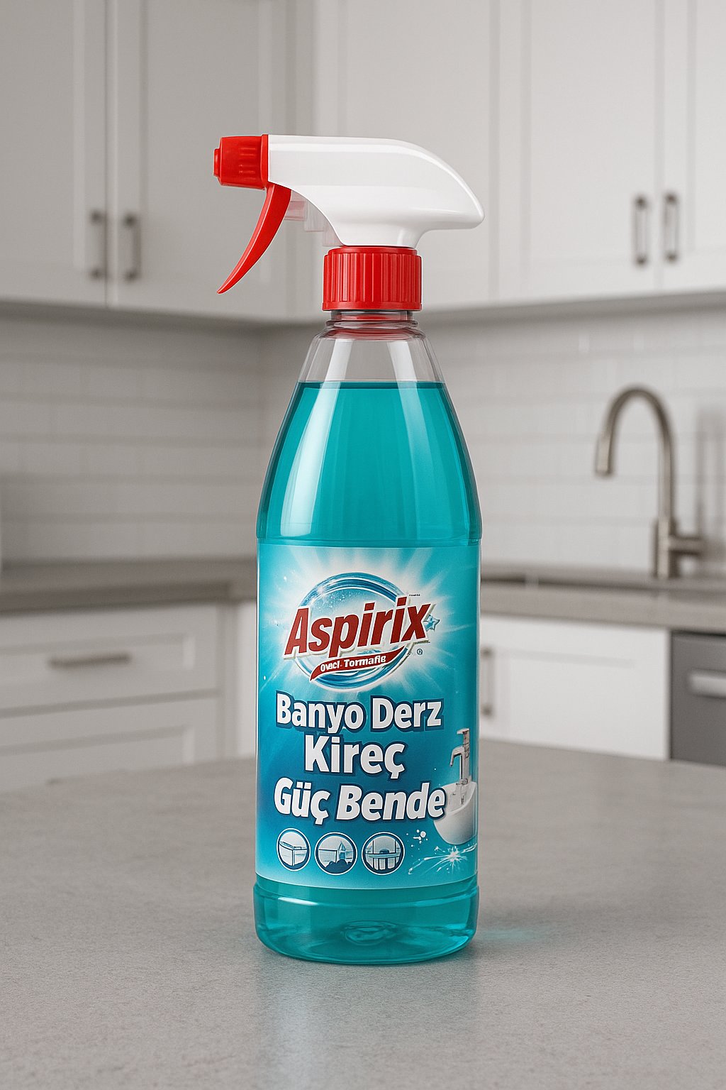 Aspirix Güç Bende Banyo Derz Kireç Temizleyici 750 ml