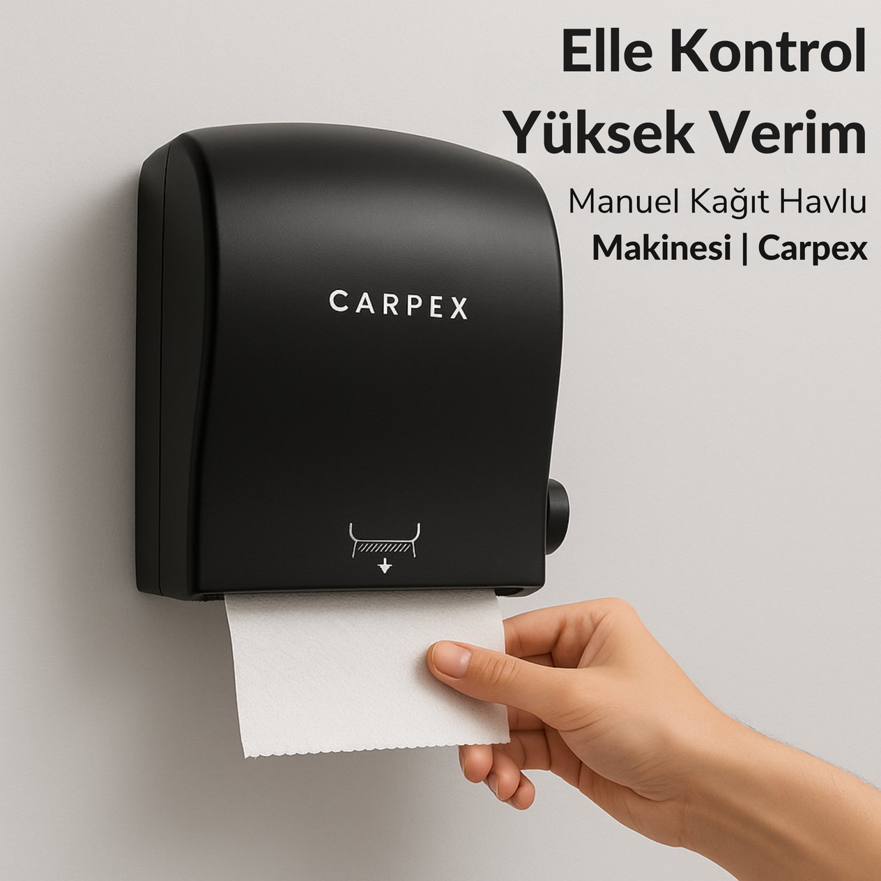 Carpex Autocut Manuel Kağıt Havlu Makinesi Siyah