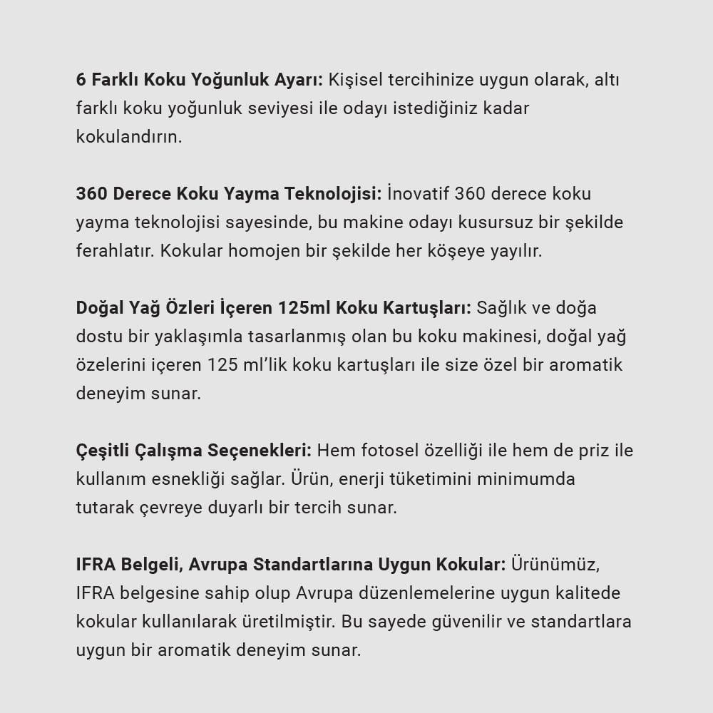 CARPEX E2 Power Eco Koku Makinesi ve Ginger Flowers E2 Power Koku Kartuşu 125 ML Seti