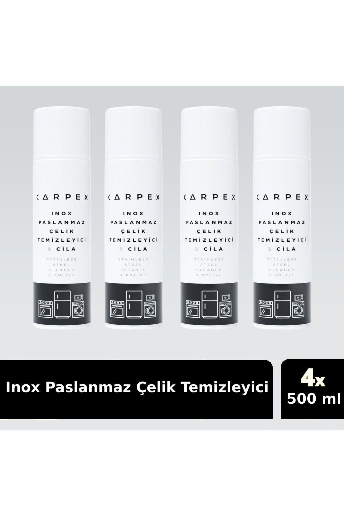 Carpex Inox Paslanmaz Çelik Temizleyici 500ML x 4 Adet