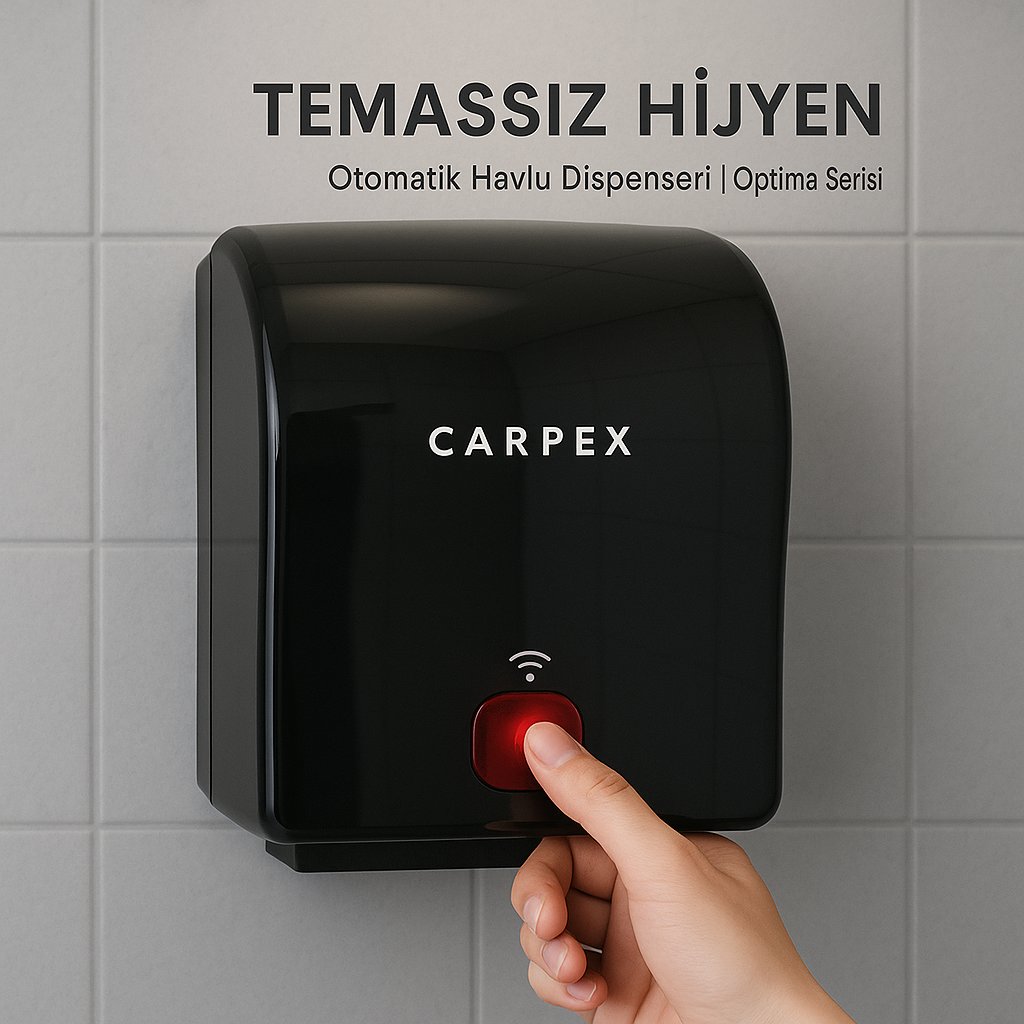 Carpex Optima Otomatik Havlu Dispenseri - Siyah