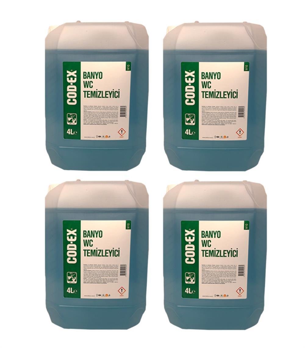 COD-EX Banyo - Wc Temizleyici 4 Litre X 4 Adet