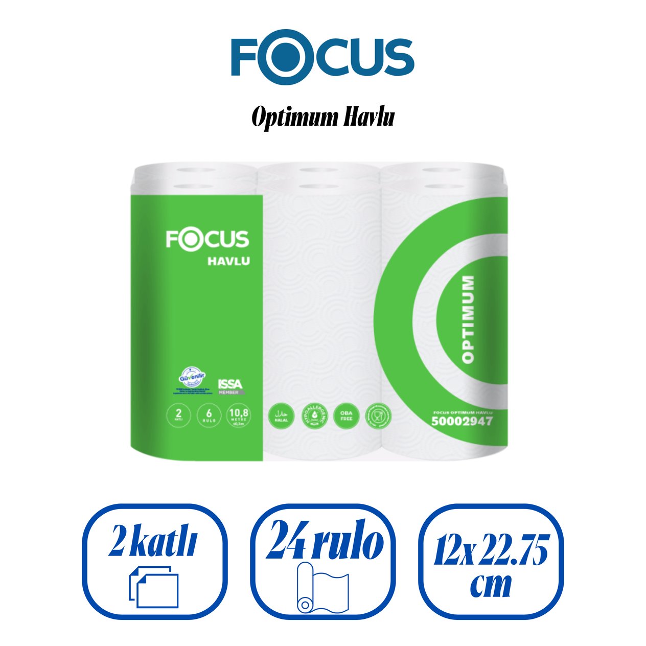 Focus Optimum Rulo Havlu 24 Lü