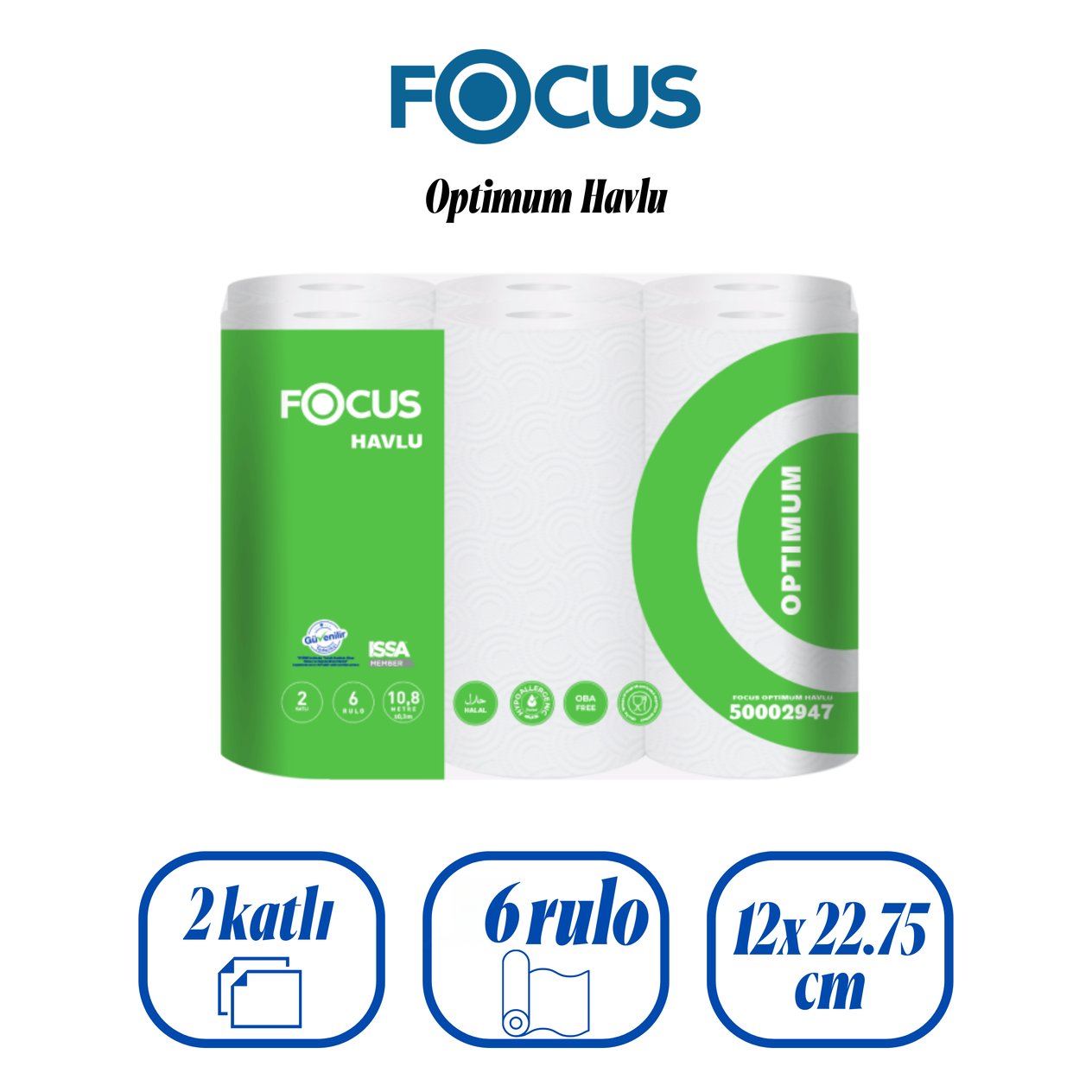 Focus Optimum Rulo Havlu 6 Rulo