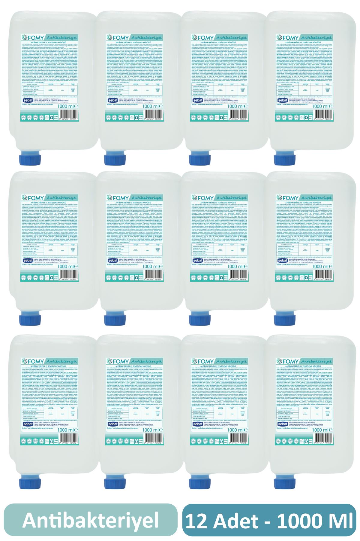 Fomy Antibakteriyel Köpük Sabun 1000 ML 12'li Koli