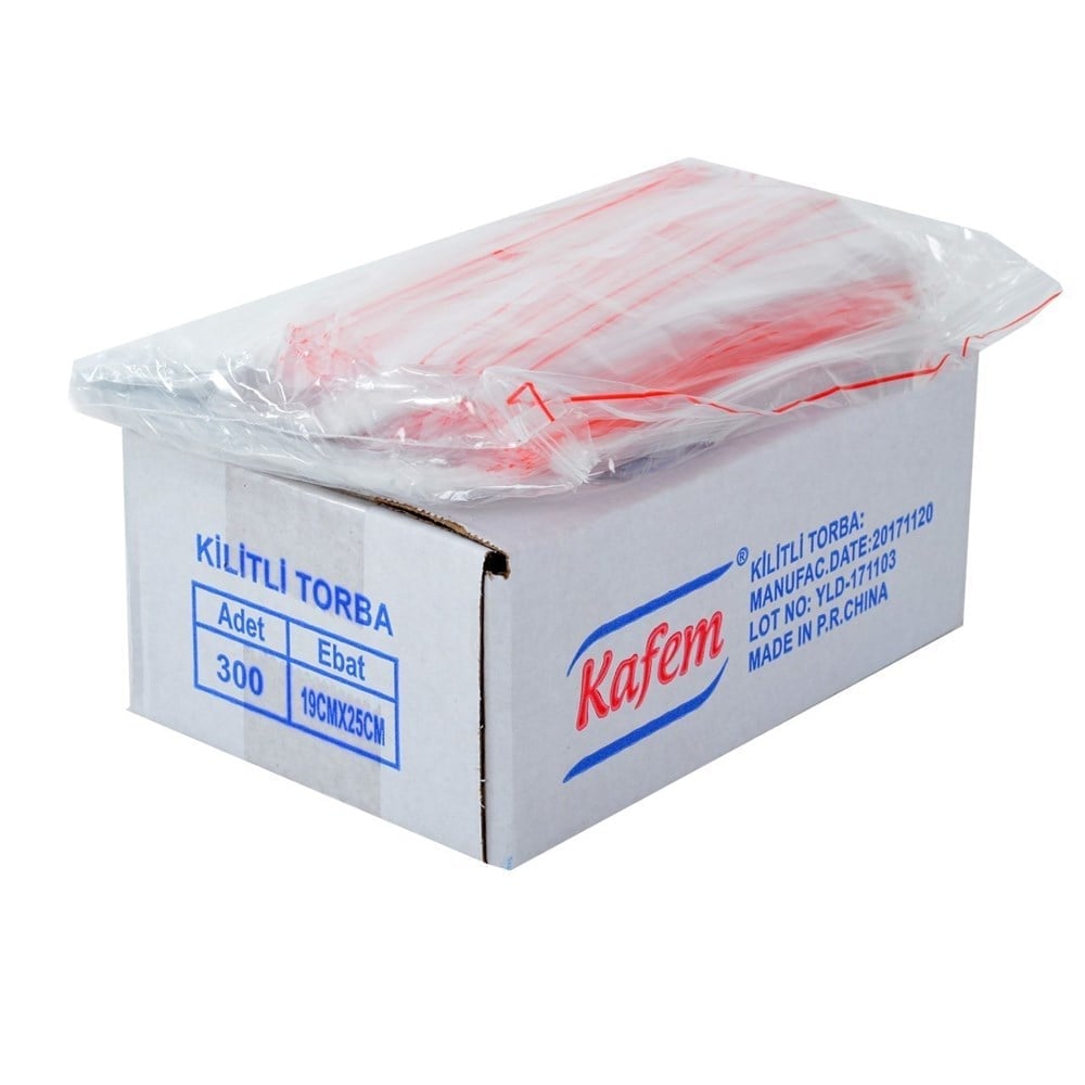 Kafem Kilitli Torba 19x25 cm - 300 Adet