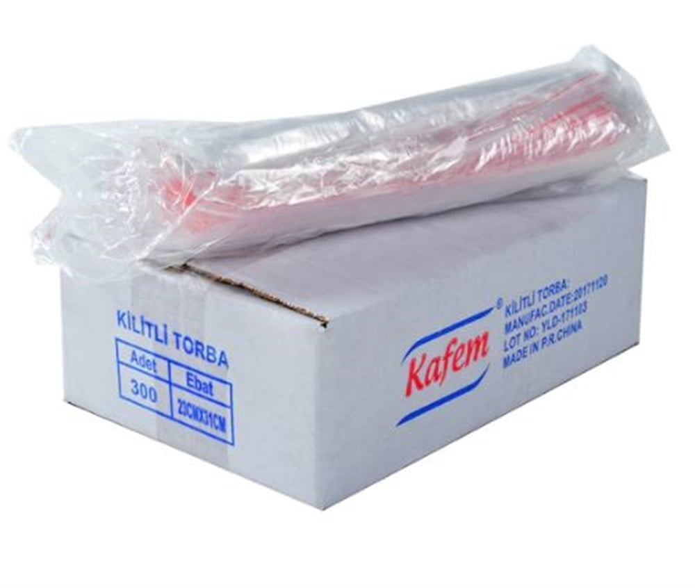 Kafem Kilitli Torba 23x31 cm - 300 Adet
