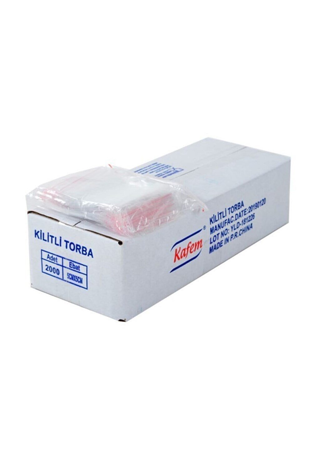 Kafem Kilitli Torba 5x5 2000 Adet