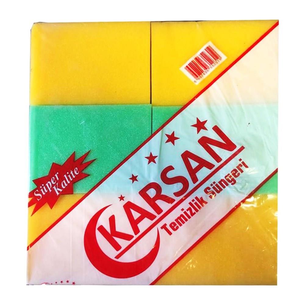 Karsan Renkli Temizlik Süngeri 12 Li