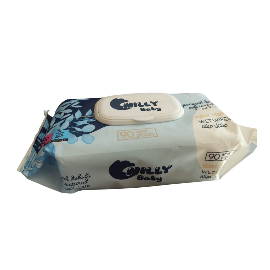Nılly Baby Islak Havlu 90 adet x 12 Paket Mavi Ambalaj