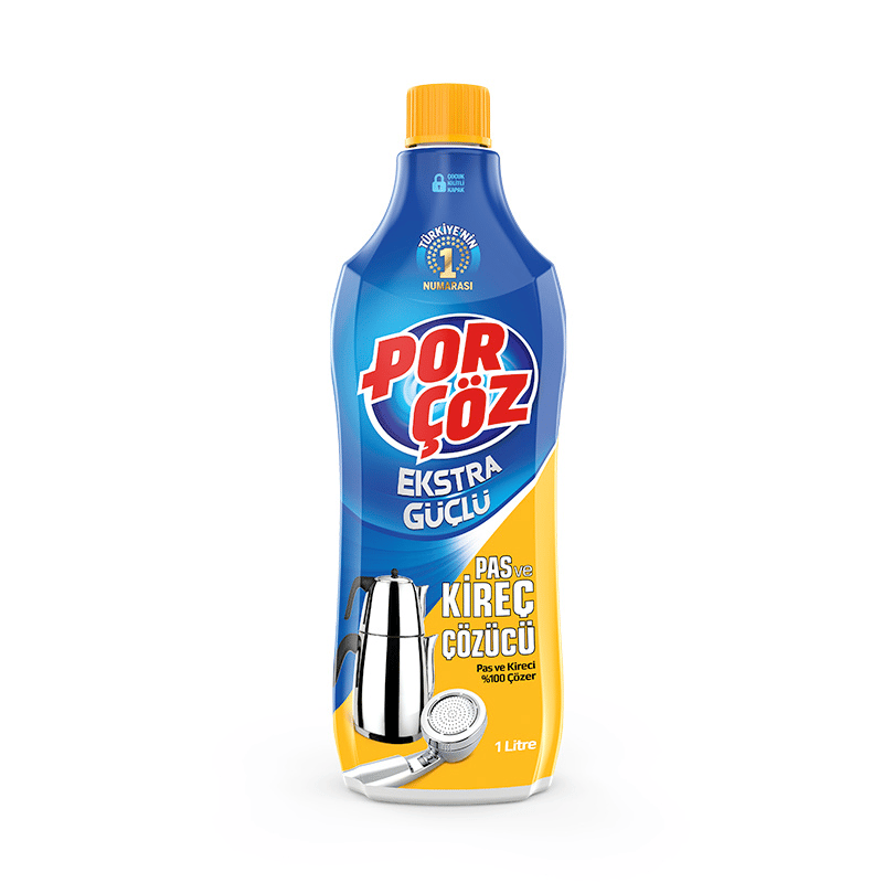 Porçöz Ekstra Güçlü Pas ve Kireç Çözücü 1 Litre