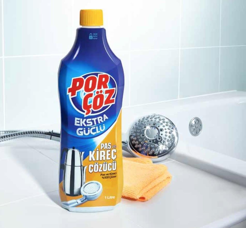 Porçöz Ekstra Güçlü Pas ve Kireç Çözücü 1 Litre