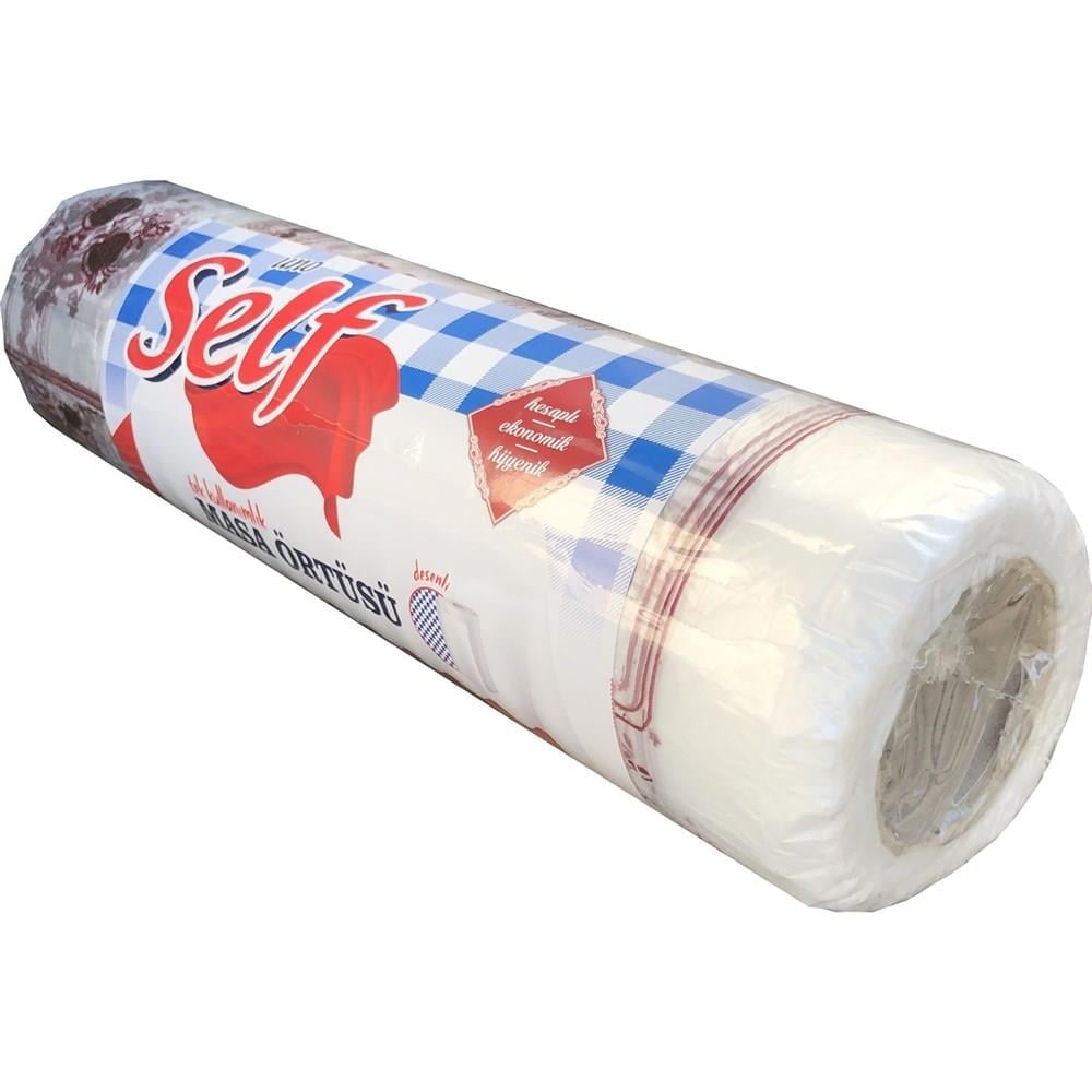Self Tek Kullanımlık Naylon Masa Örtüsü 100x120 cm 50 Li