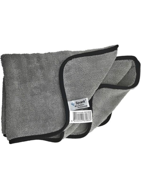 Spark M2315 Mikrofiber Ultra Emici Çift Yüz Havlu Bez Ultra Oto Kurulama Temizlik ve Cam Bezi 40x60 Cm