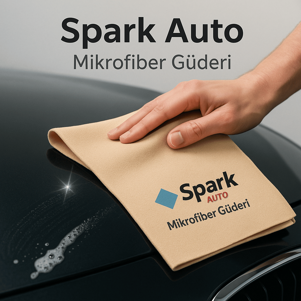 Spark MK6310 Mikrofiber Güderi Büyük Boy Oto Kurulama ve Temizlik Bezi 50X60 Cm