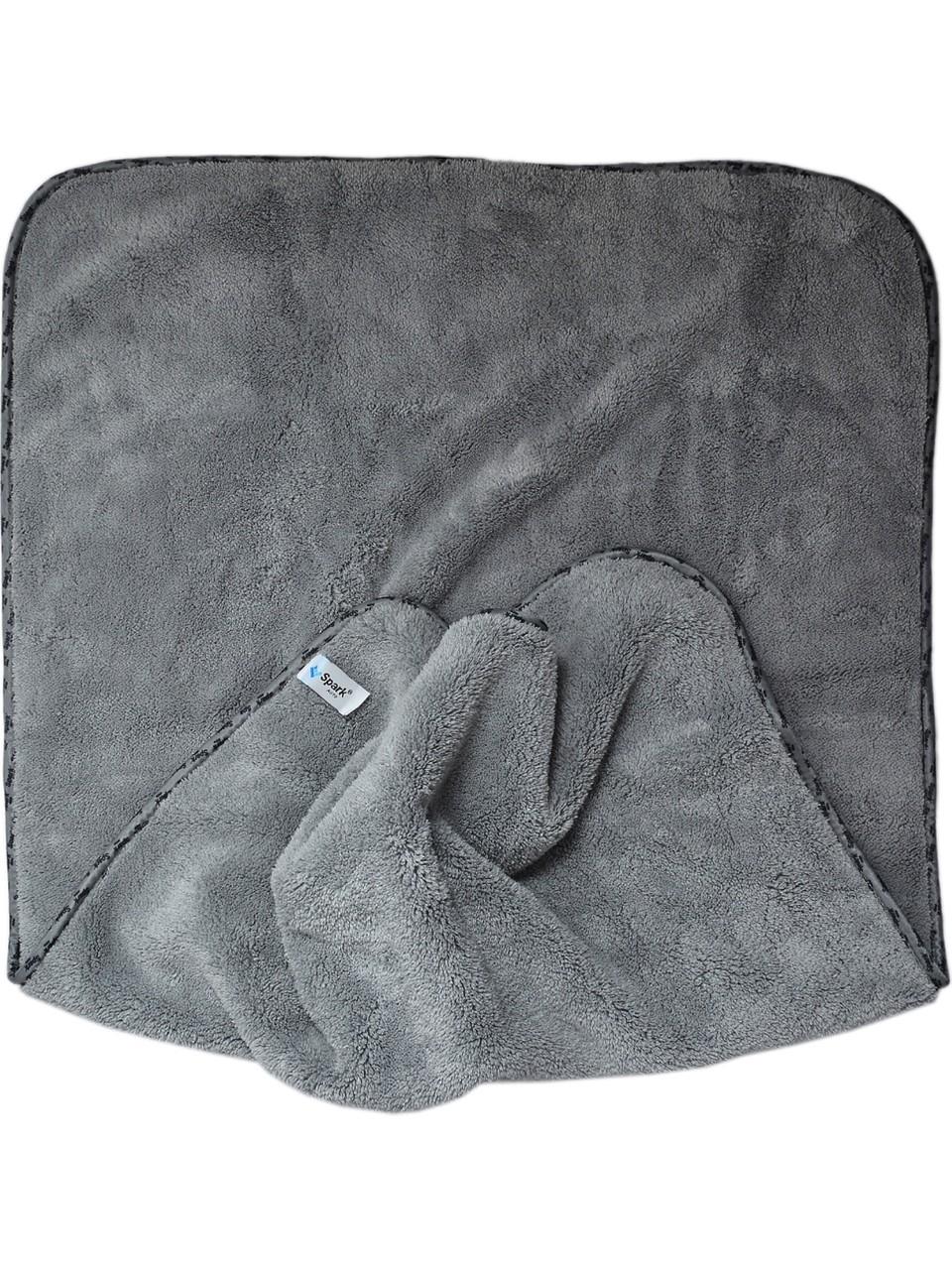 Spark Mp2316 Mikrofiber Peluş Oto Kurulama Ve Temizlik Bezi Büyük Boy 60x90 Cm