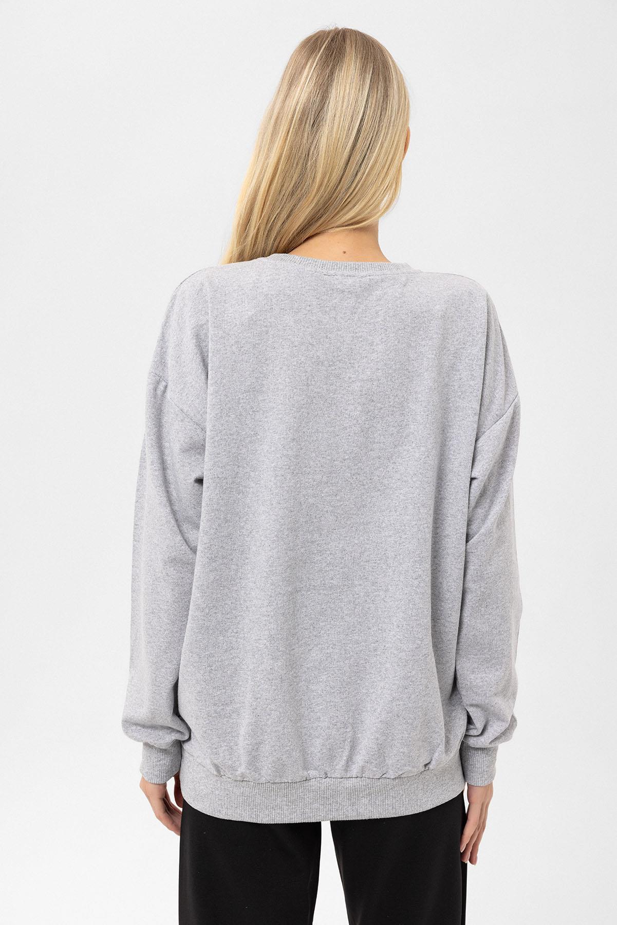 Kadın Baskı Detaylı Sweatshirt