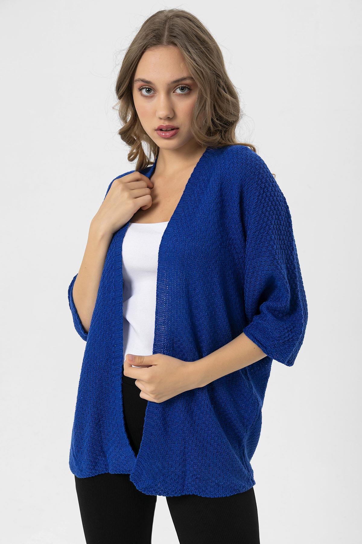 Kadın Önü Açık Oversize Hırka