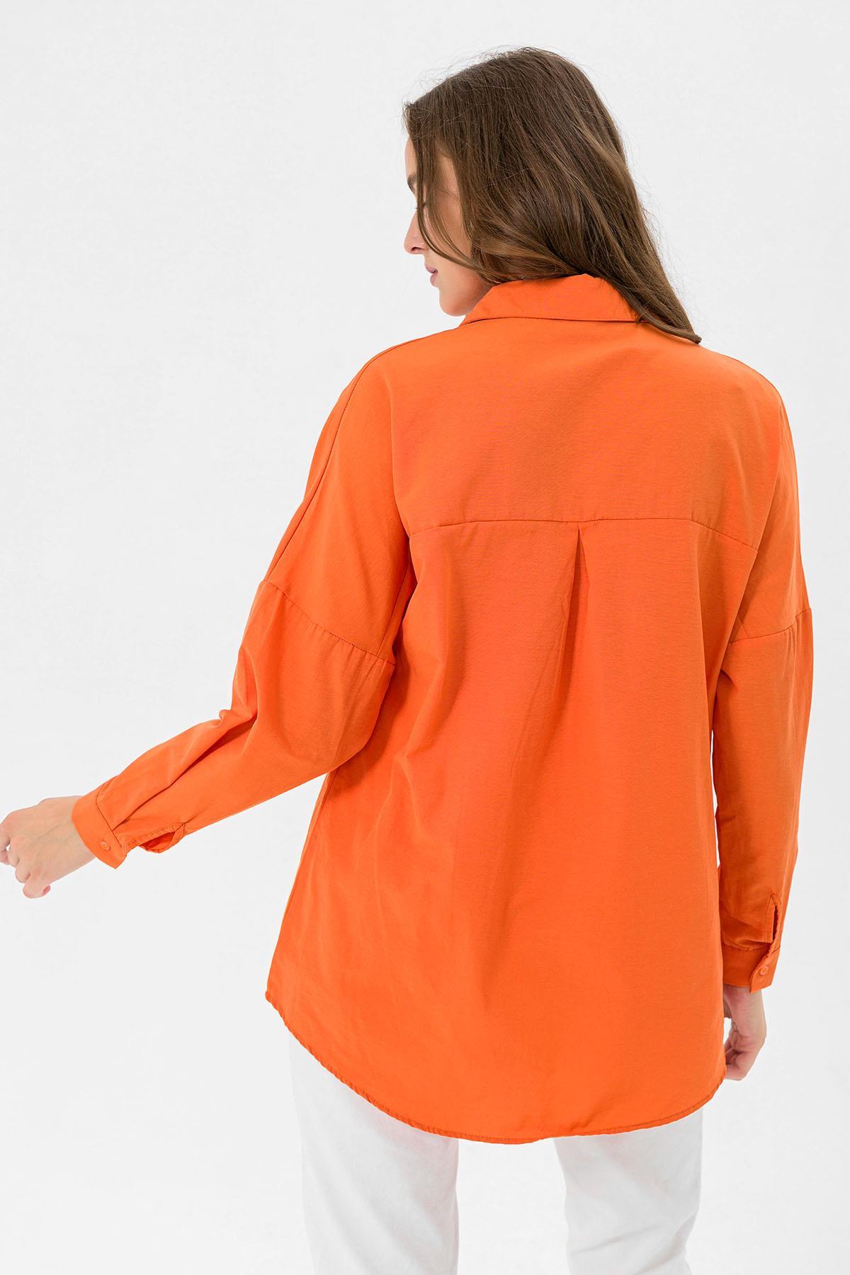 Kadın Oversize Poplik Gömlek