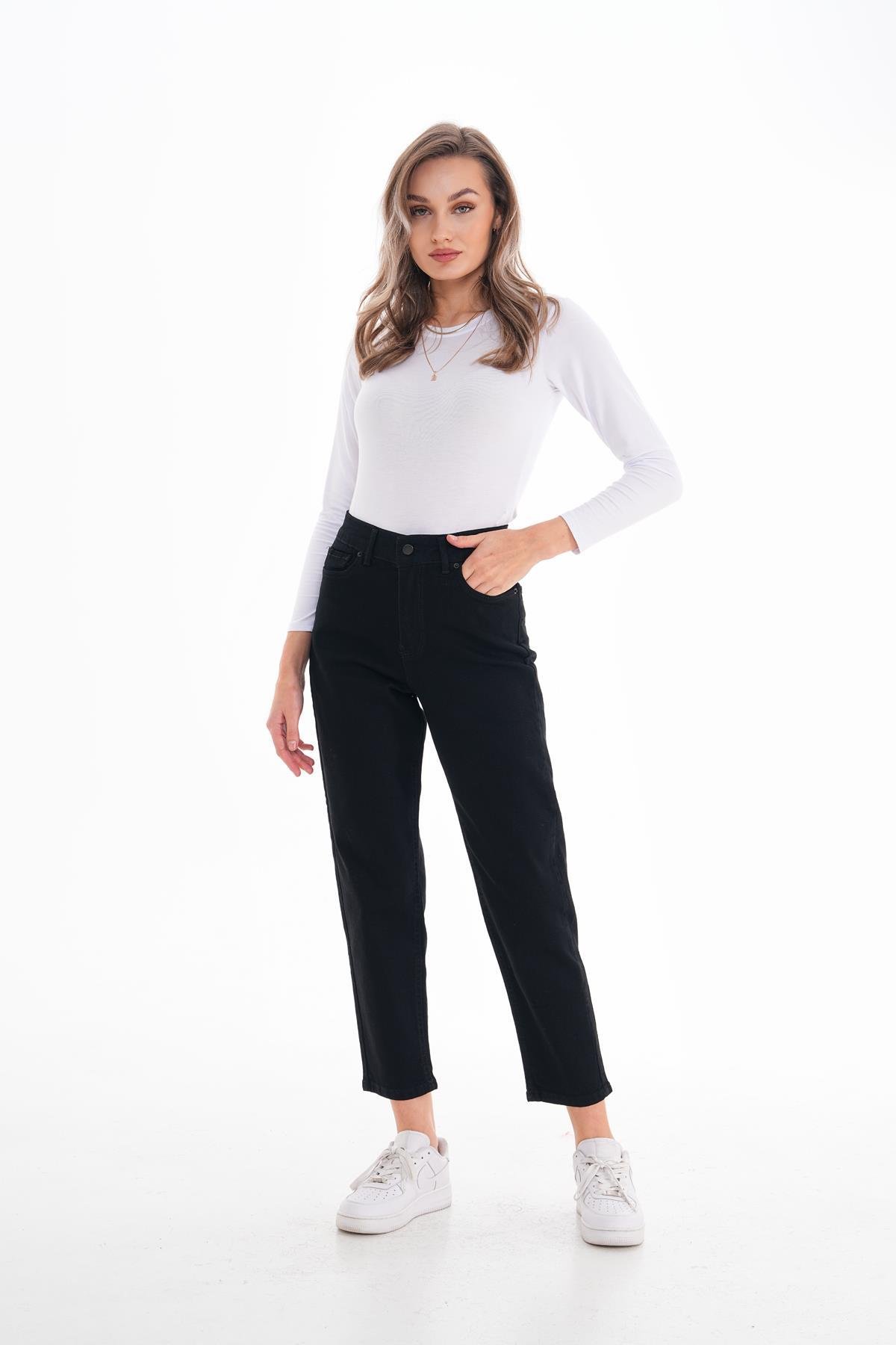 Kadın Yüksek Bel Mom Jean 250010 -