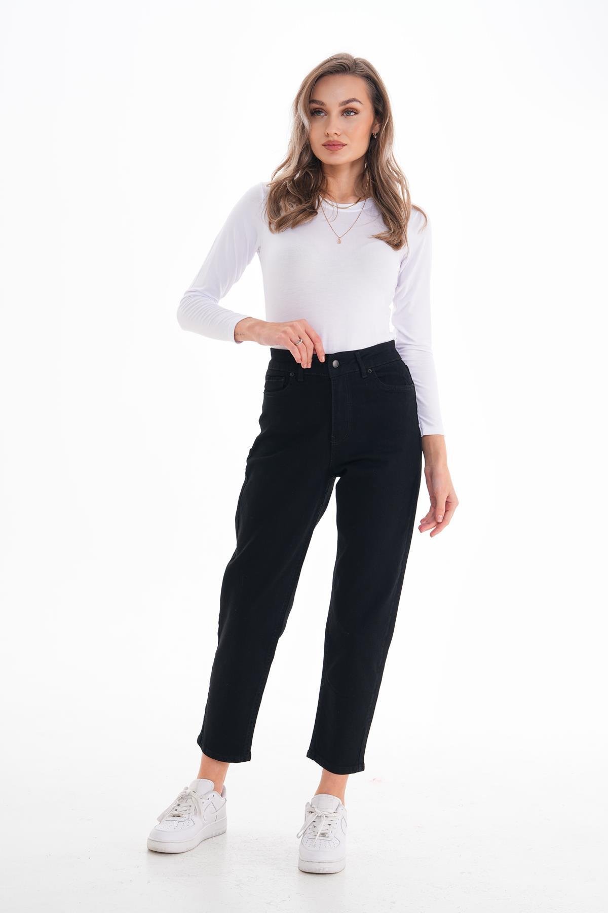Kadın Yüksek Bel Mom Jean 250010 -
