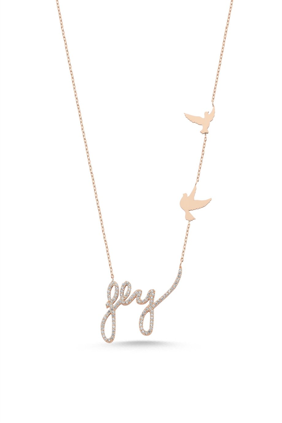 WHITE DIAMOND FLY NECKLACE