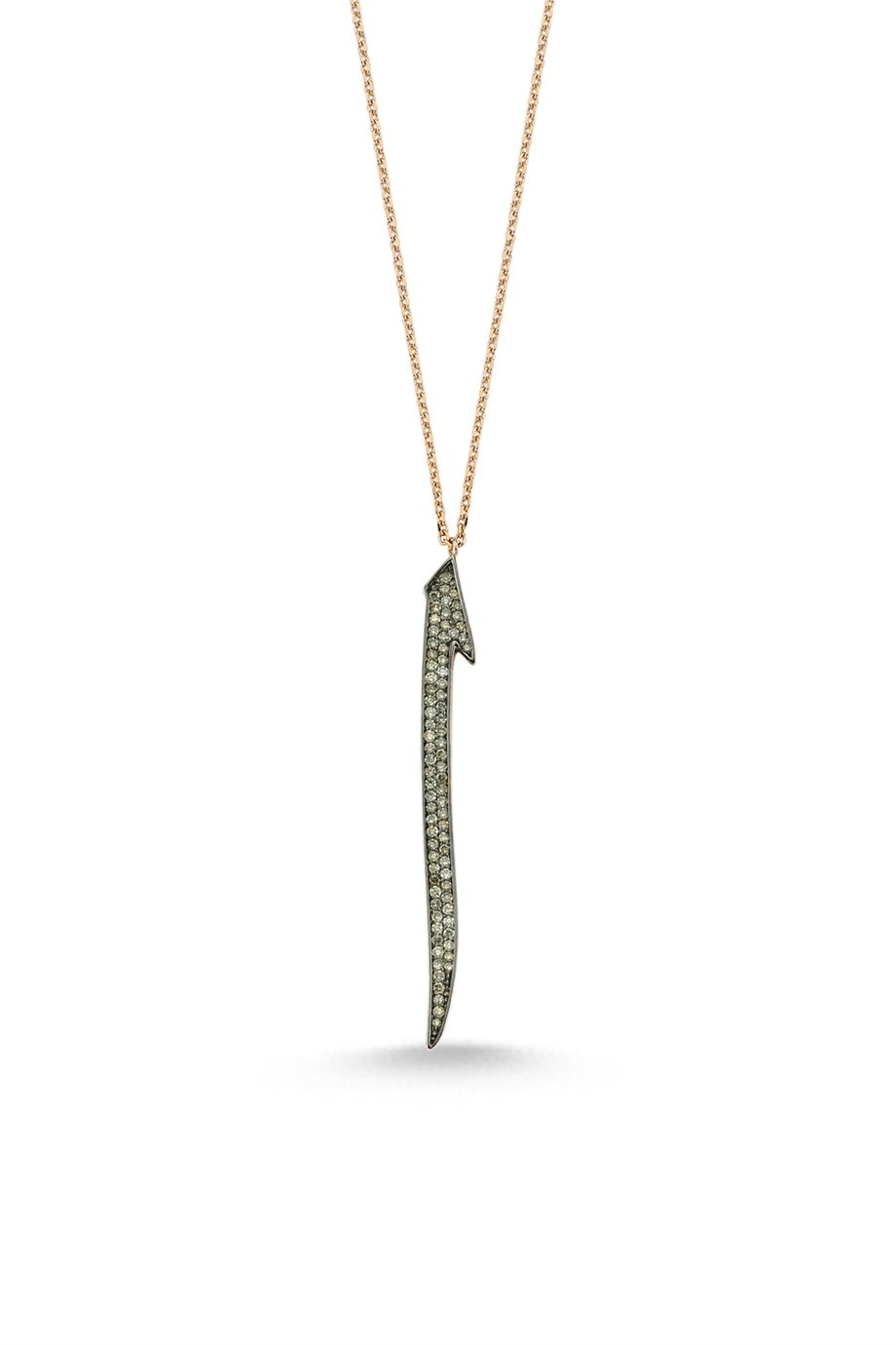BIG SIZE COGNAC DIAMOND ELİF NECKLACE