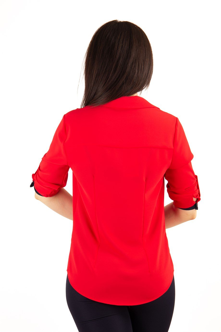Classic Office Blouse - Red