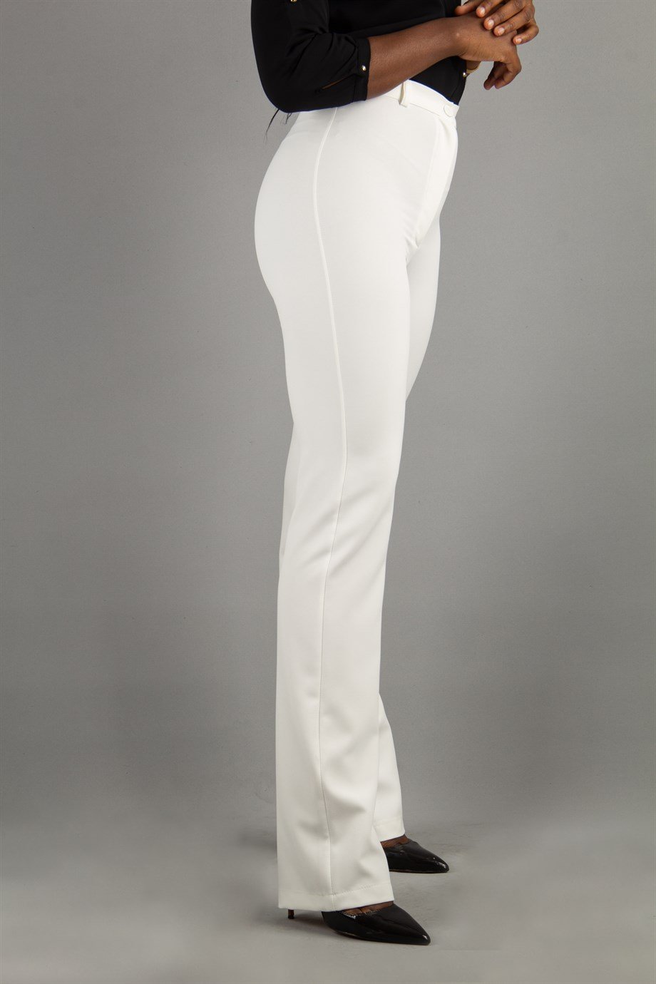 Classic Pants Office Big Size Trousers - White