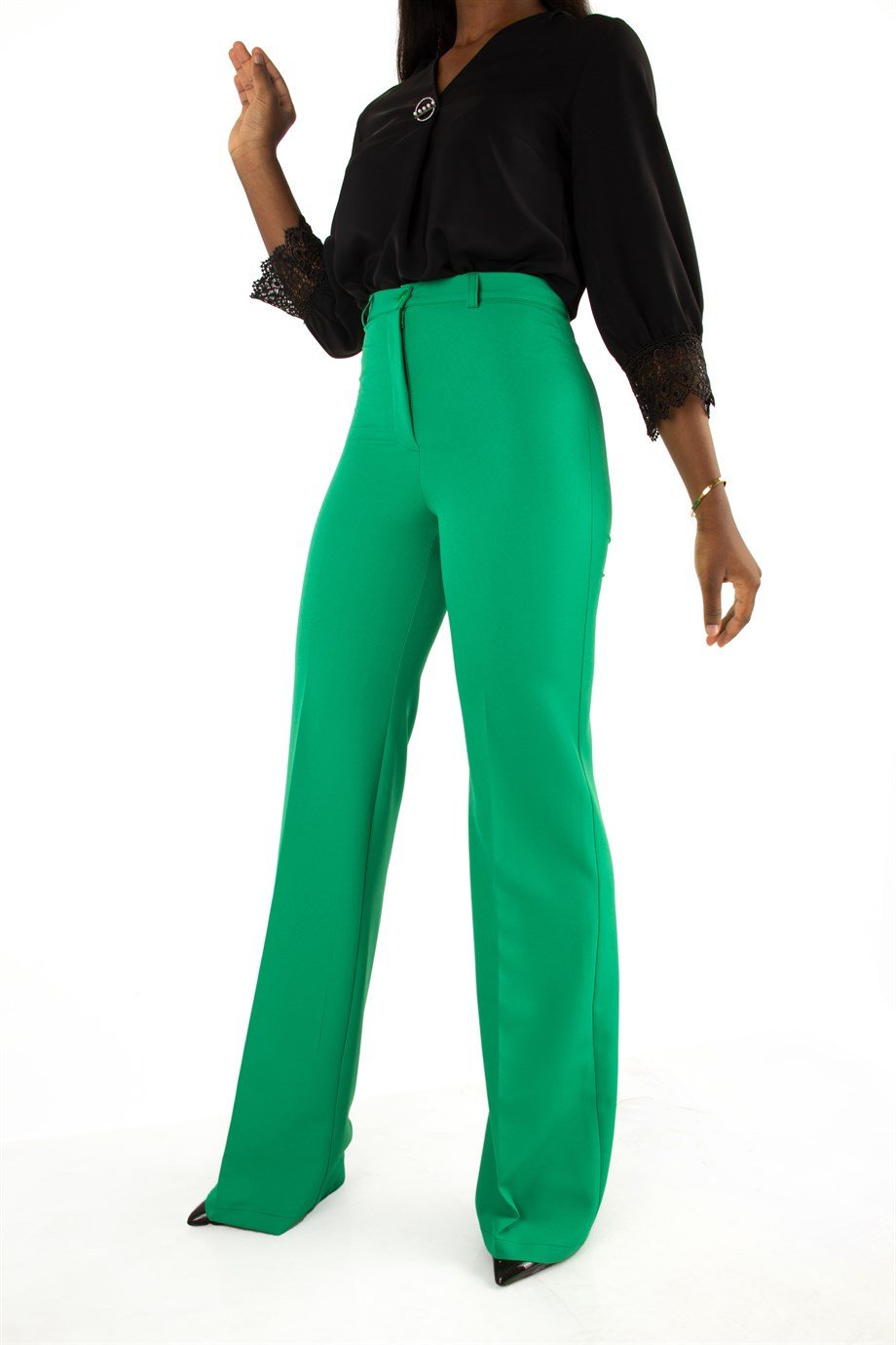 Classic Pants Office Trouser - Grass Green