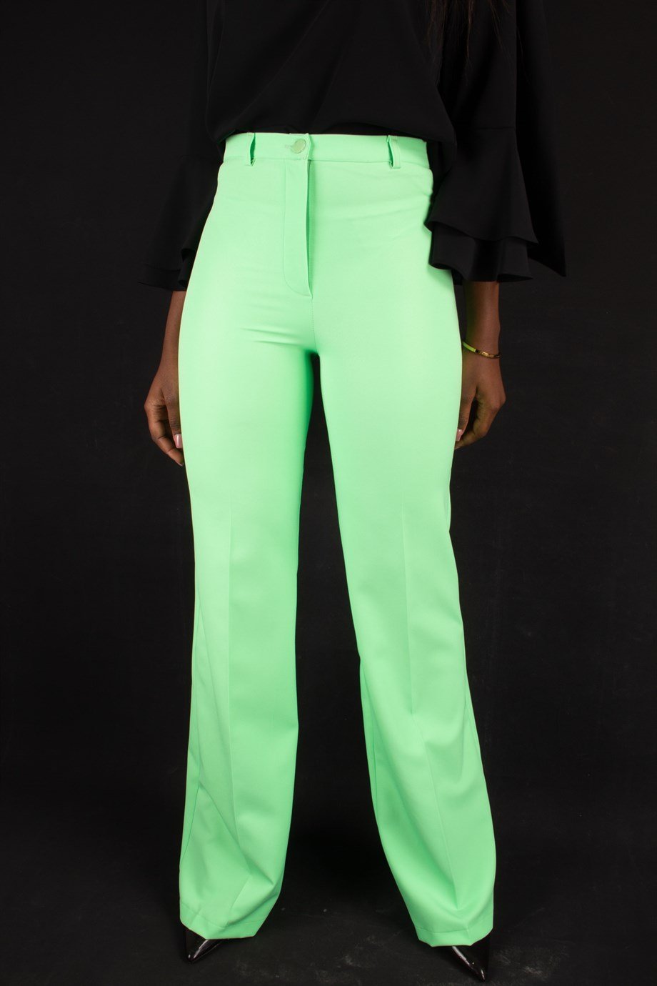 Classic Pants Office Trouser - Lime Green