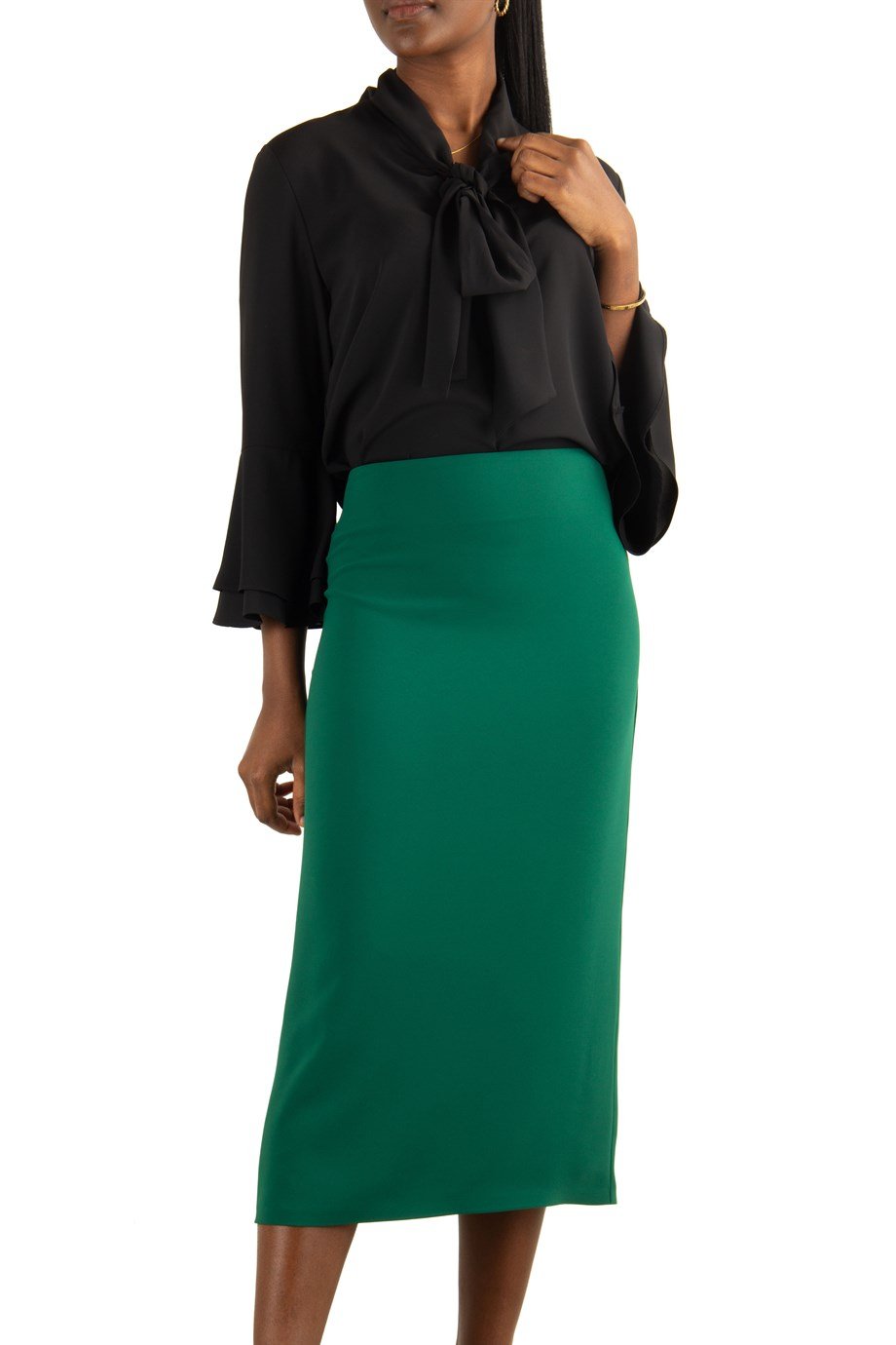 Classic Pencil Skirt - Emerald Green