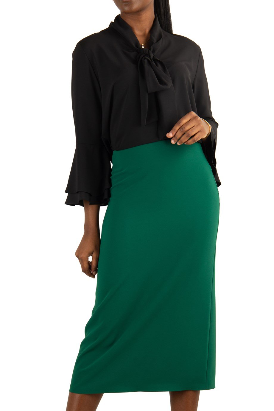 Classic Pencil Skirt - Emerald Green