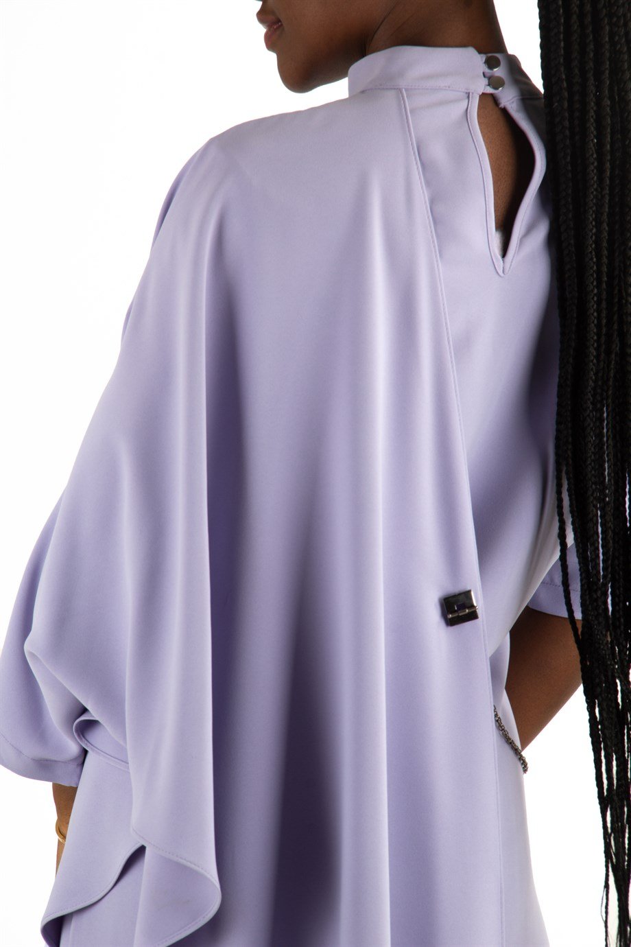 Draped Dress With Chain - Lilac