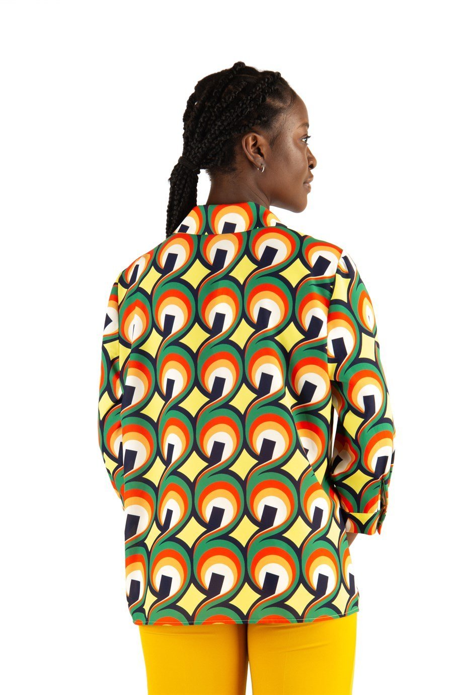 Multicolor Printed Shirt - Yellow