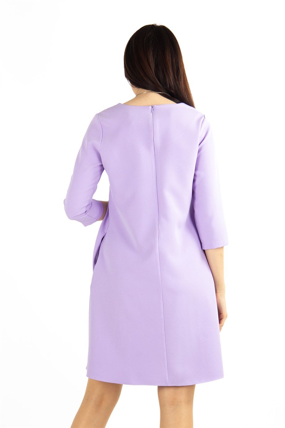 Plain Mini Dress - Lilac