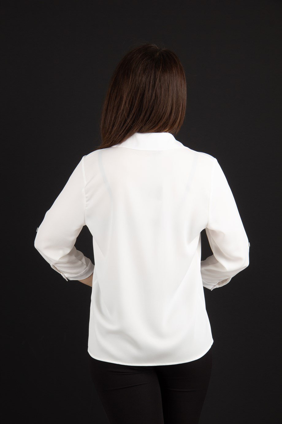 Silk Looking Classic Shirt - White