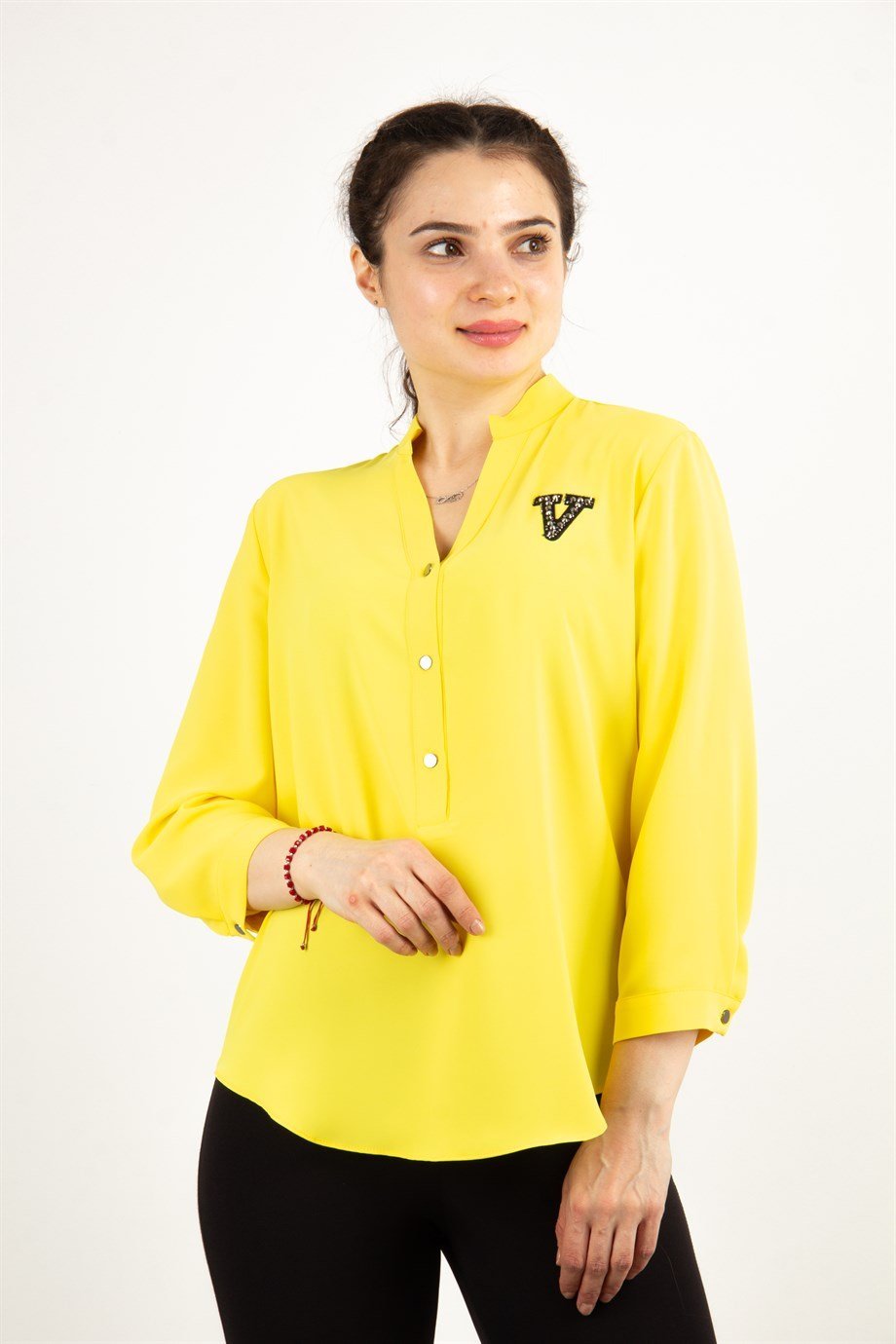 V Emblem Blouse