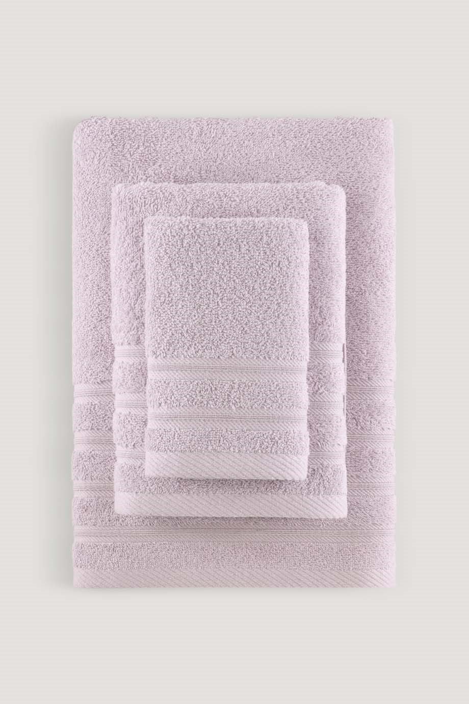 PURE BUKLE BORDÜRLÜ HAVLU LILA 50X90