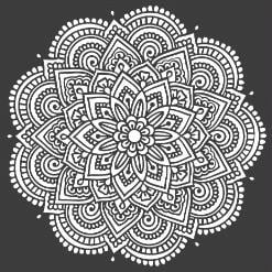 Duvar stencil şablon kalınlığı 0,35mm (alçı şablonu) boyut 60X60  model 8
