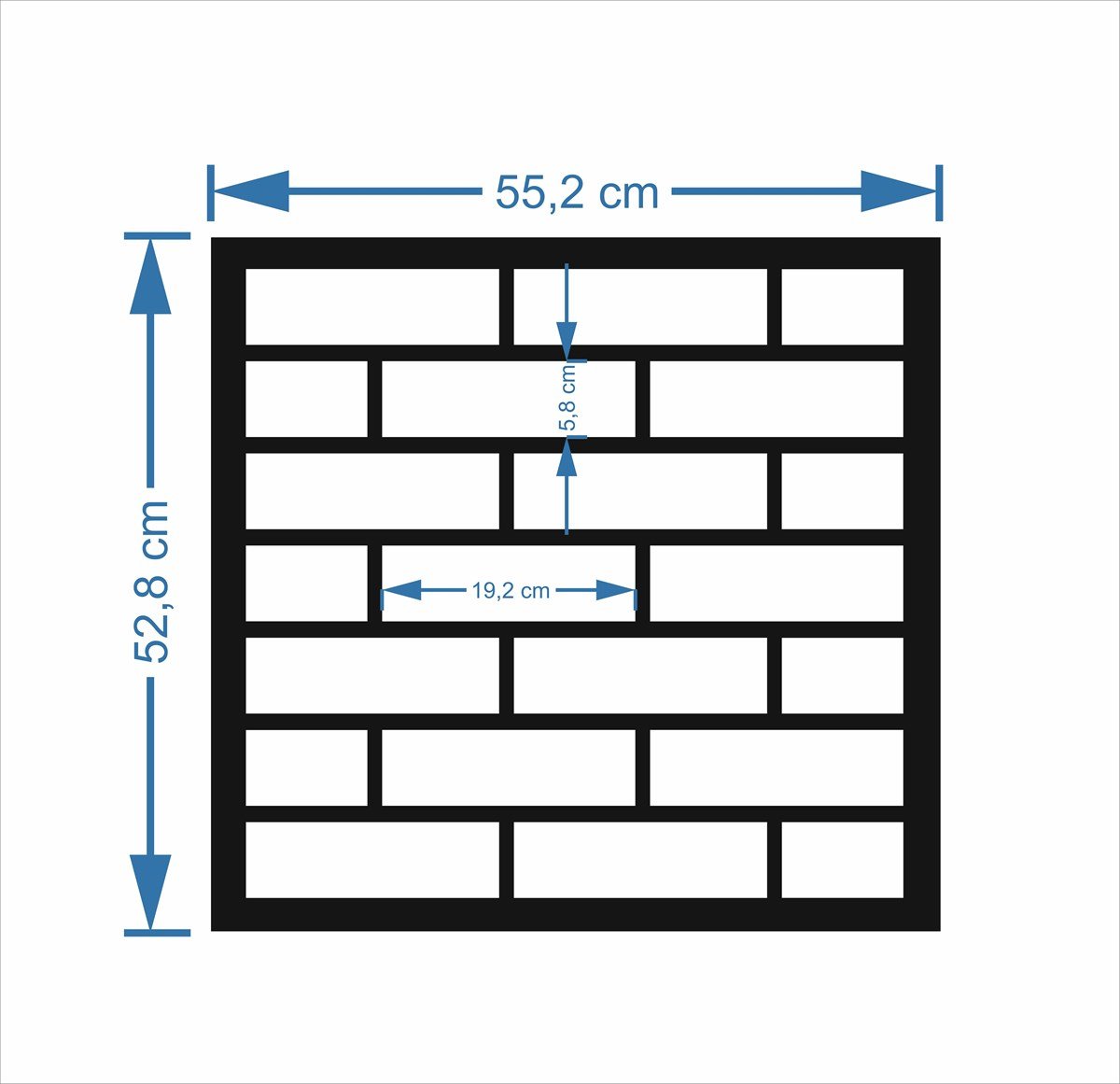 Tuğla Stencil Şablon (Bricks Stencil)