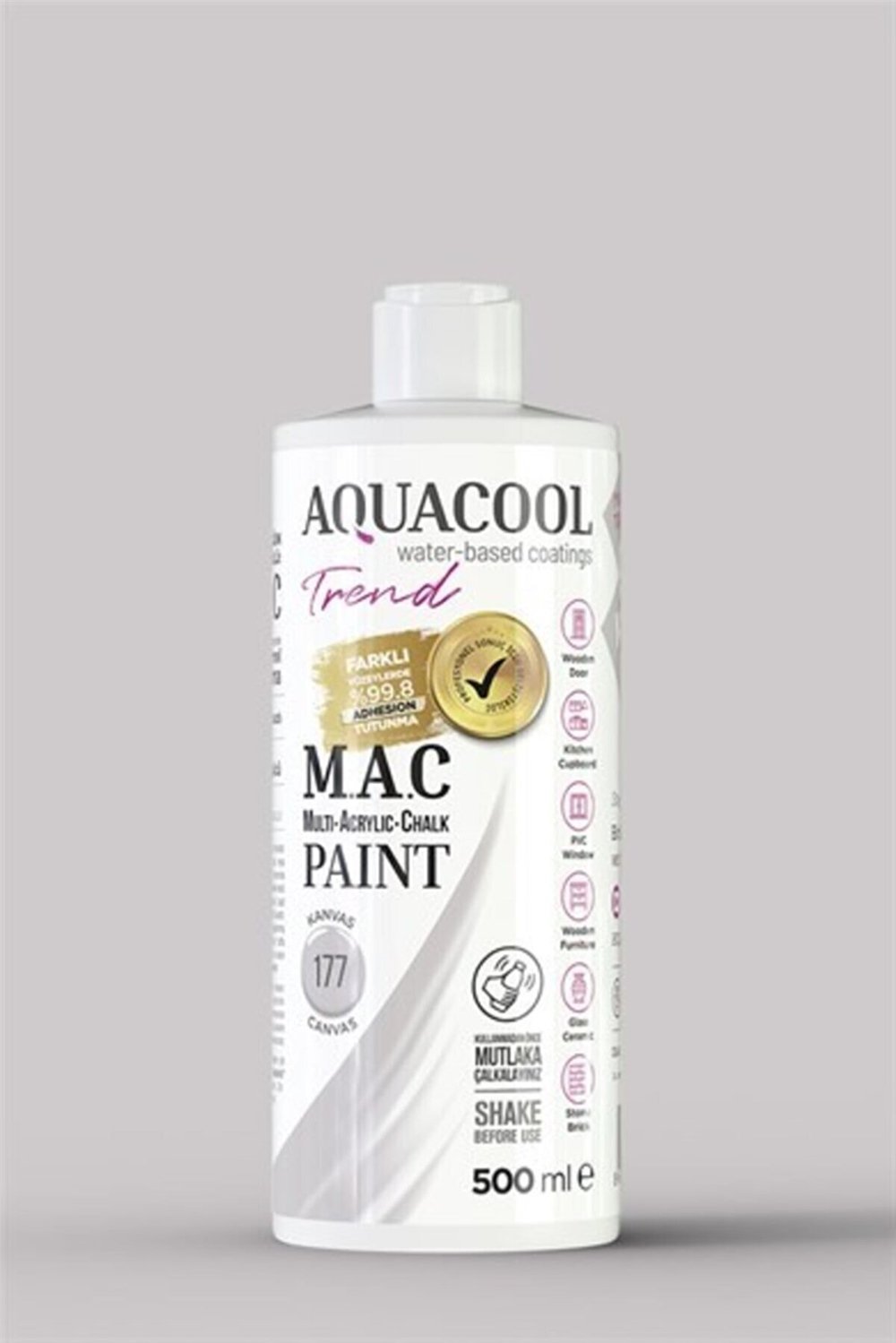 Aquacool Trend M.a.c Su Bazlı Akrilik Hobi Boyası 500 Ml