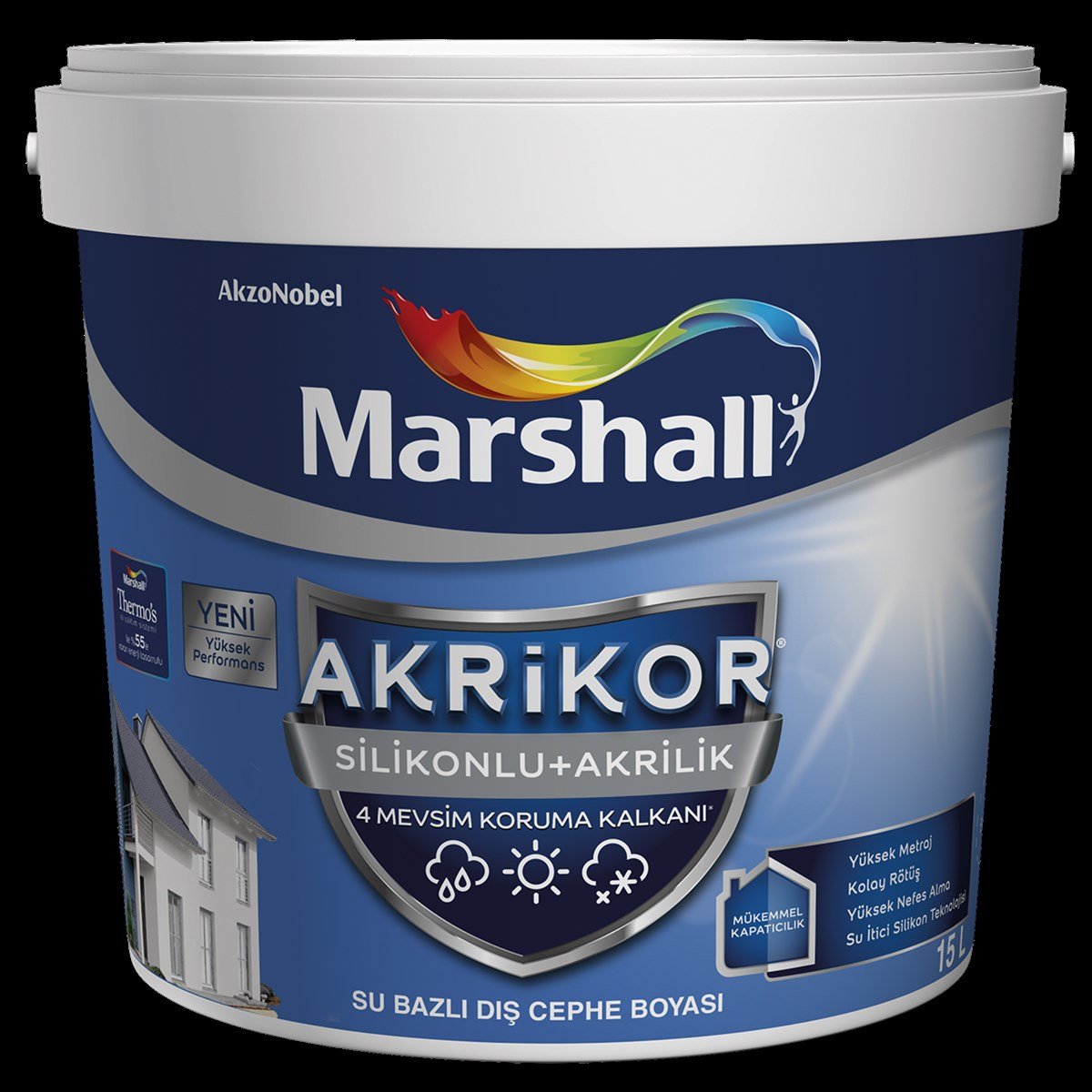 Marshall Akrikor Silikonlu  Akrilik Dış Cephe Boyası