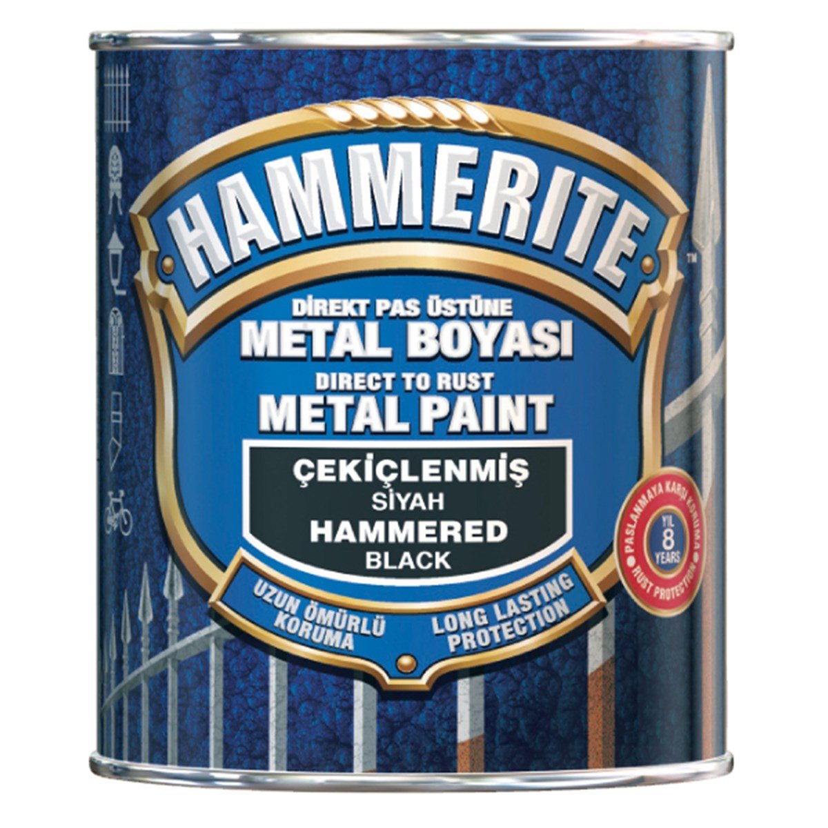 Marshall Hammerite Direkt Pas Üstü Pürüzsüz Metal Boya