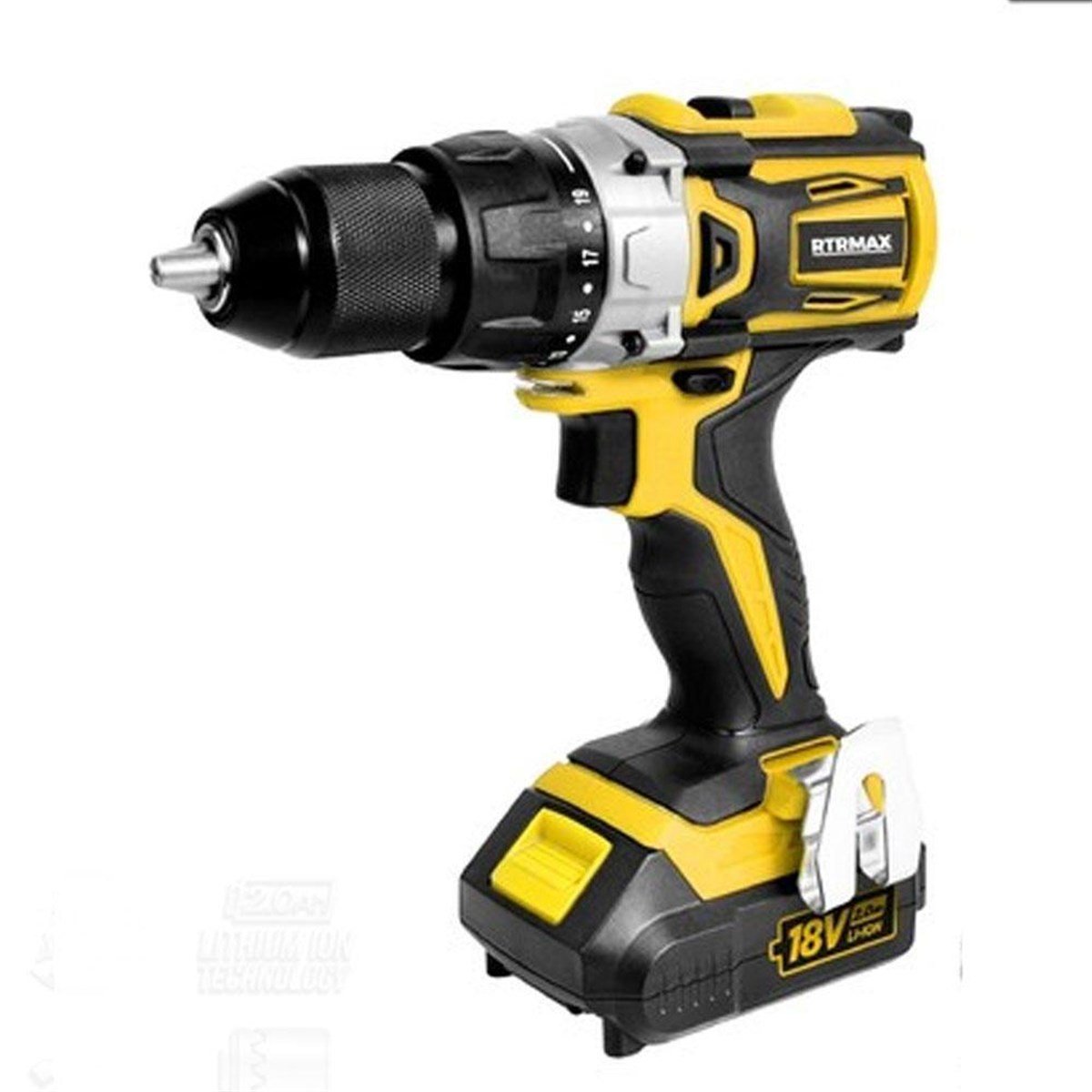 RTX2014 Rtrmax Akülü Şarjlı Darbeli Matkap 18V Lithium-İon Tek Akü 2 Ah