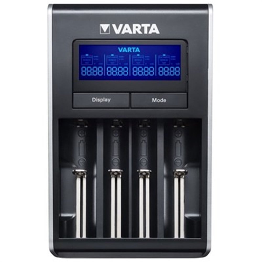 Varta LCD Ekranlı 4 Yuvalı AAA Ve AA Uyumlu Dual Tech Şarj Cihazı 1 Adet